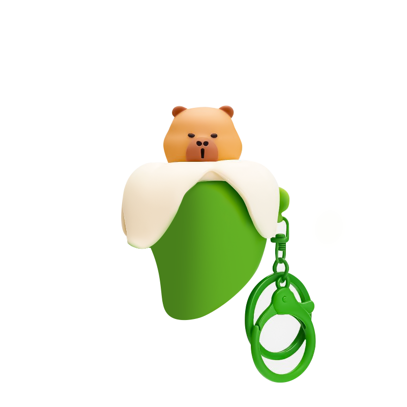 Брелок-мялка «Capybanana», green