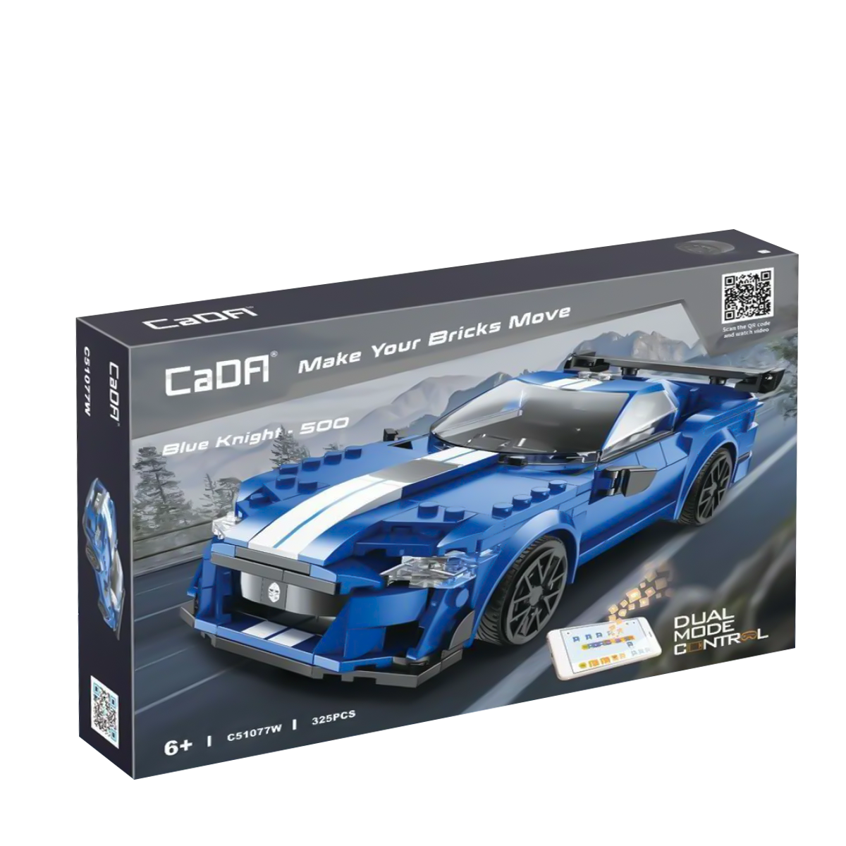 Конструктор CaDa "Спорткар Blue Knight"