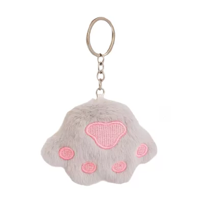Плюшевый брелок "Fluffy claws", grey