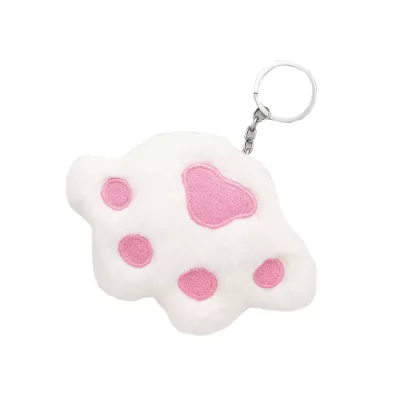 Плюшевый брелок "Fluffy claws", white