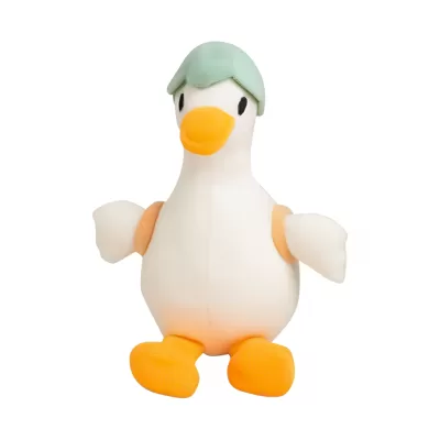 Плюшевый брелок "Goose flower hat", green (15 см)