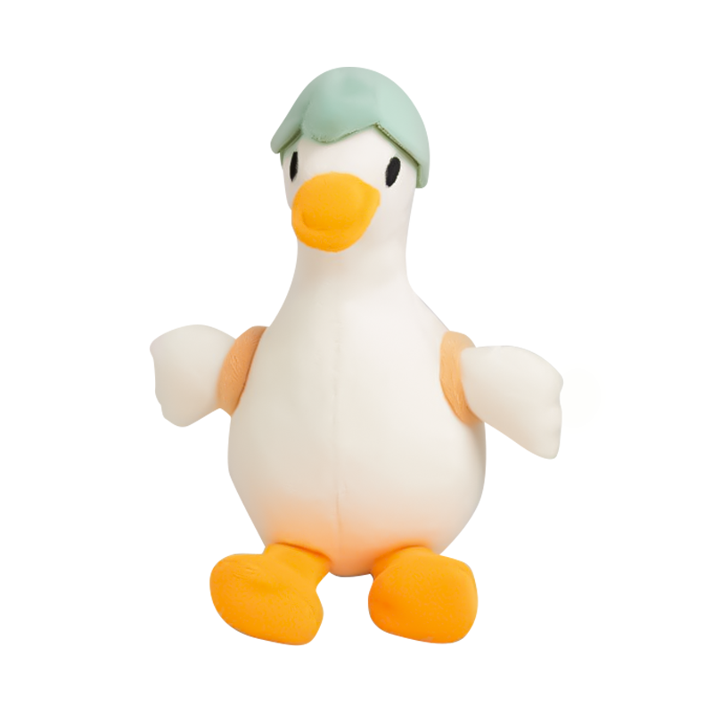 Плюшевый брелок "Goose flower hat", green (15 см)