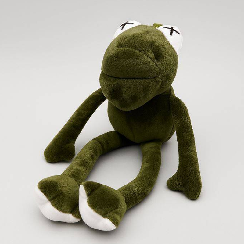 Плюшевый брелок "Screaming frog", green