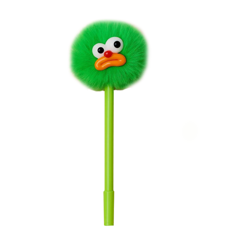 Ручка с помпоном The sad monster, green Ручка с помпоном "The sad monster", green
