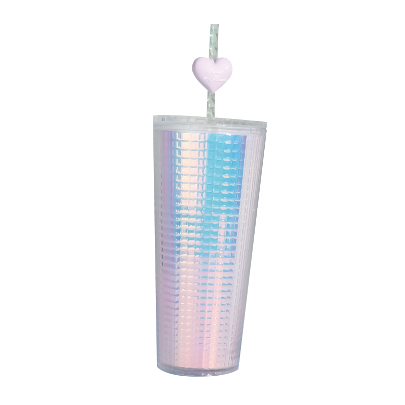 Тамблер iLikeGift "Heart film", purple (720 мл)