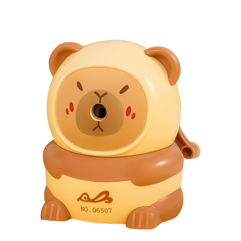 Точилка для карандашей механическая "Evil capybara", light brown