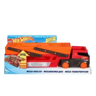 Hot Wheels Машинки Мега Грузовик с хранилищем для машинок