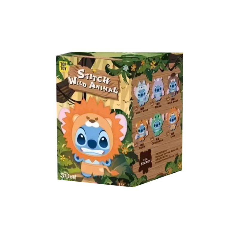 Мягкая игрушка Стич Дикие животные Stitch в сюрприз-боксе 18-22см, 1шт.
