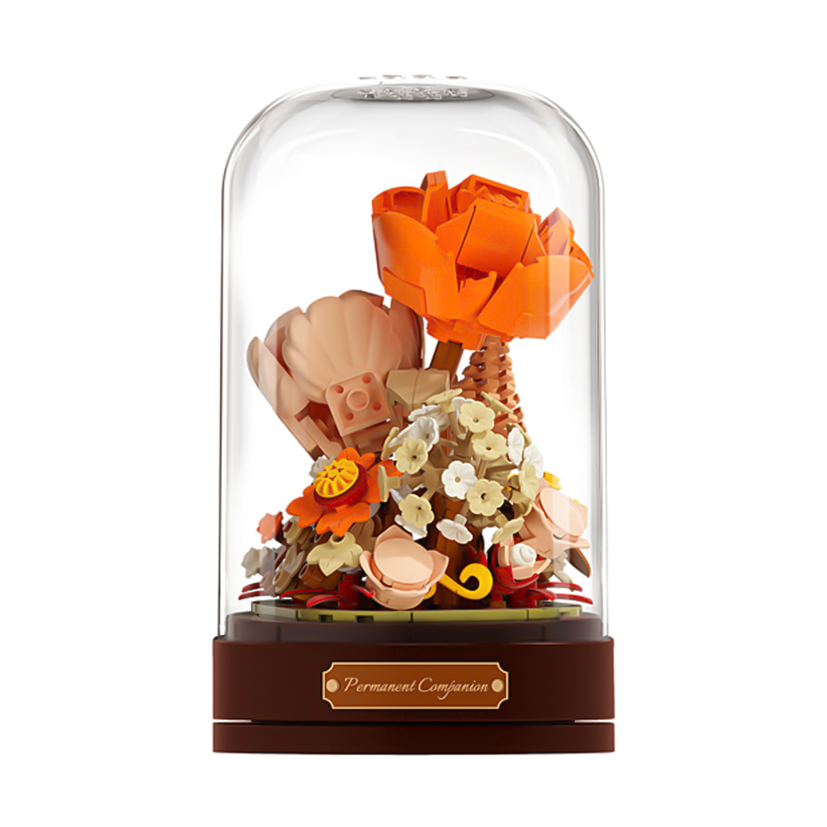 Конструктор Jaki "Бежевые цветы в колбе"