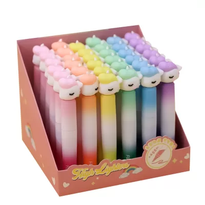 Маркер текстовыделитель "Unicorn", mix, шоу-бокс 36 шт.