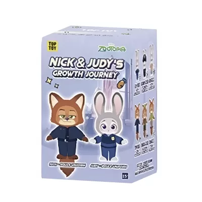 Мягкая игрушка - брелок Зверополис 2 Ник и Джуди Лучшие под прикрытием Zootopia в сюрприз-боксе 18см