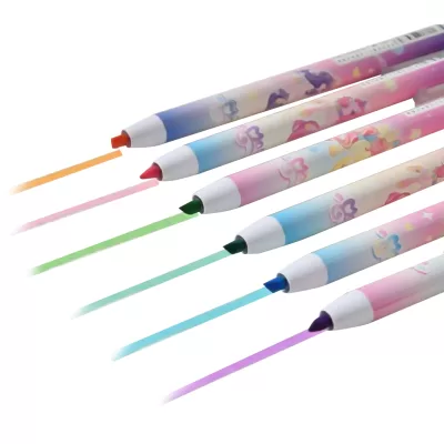 Набор маркеров-текстовыделителей 6 шт. "Morning unicorn"