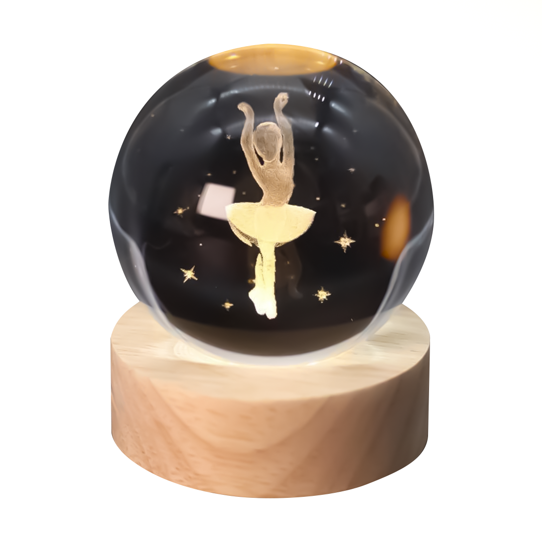 Ночник 3D iLikeGift «Ballerina» (6 см)