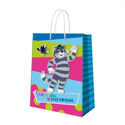Пакет подарочный XL 31.5*38*15.5см "Союзмультфильм. На позитиве"