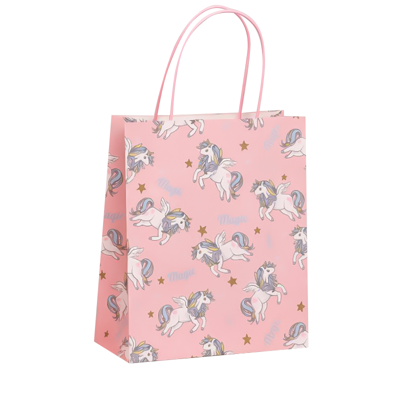 Пакет подарочный крафтовый «Cool gerl», unicorn (21*25,5*10)