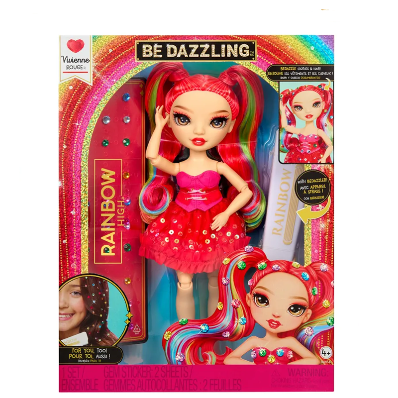 Рейнбоу Хай Кукла Dazzling Вивьен красная с аксессуарами Rainbow High