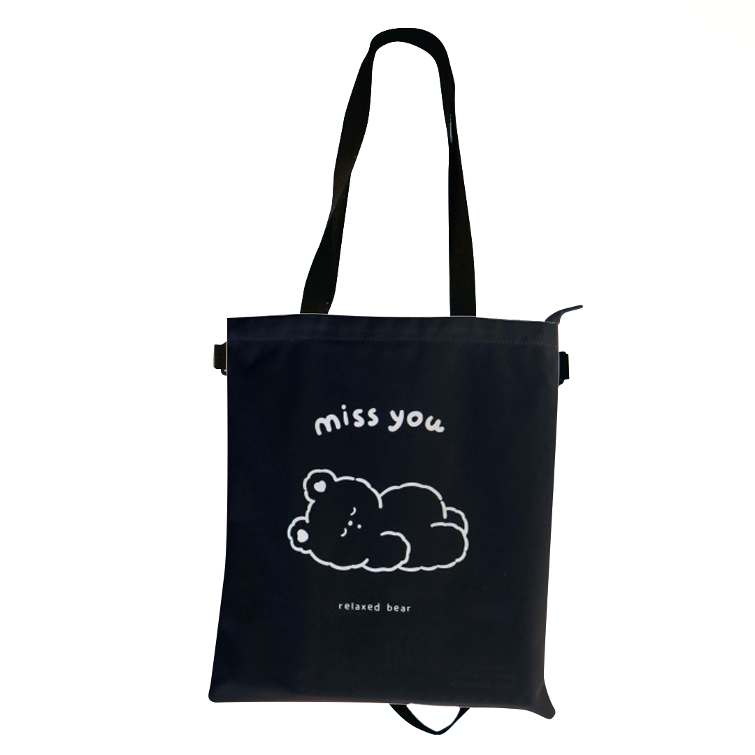 Сумка шоппер "Miss you", black