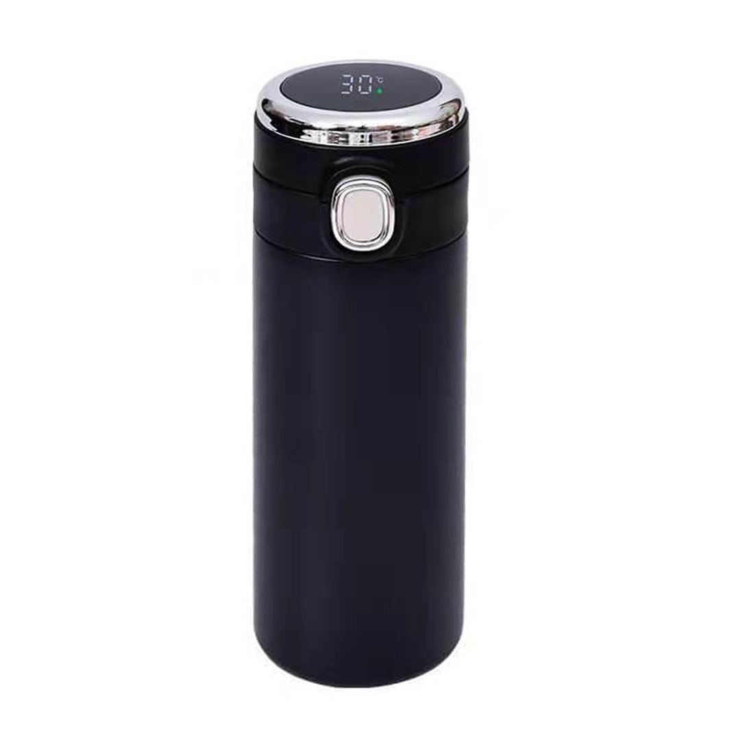 Термос с датчиком температуры «Сlassic style», black (420 ml)