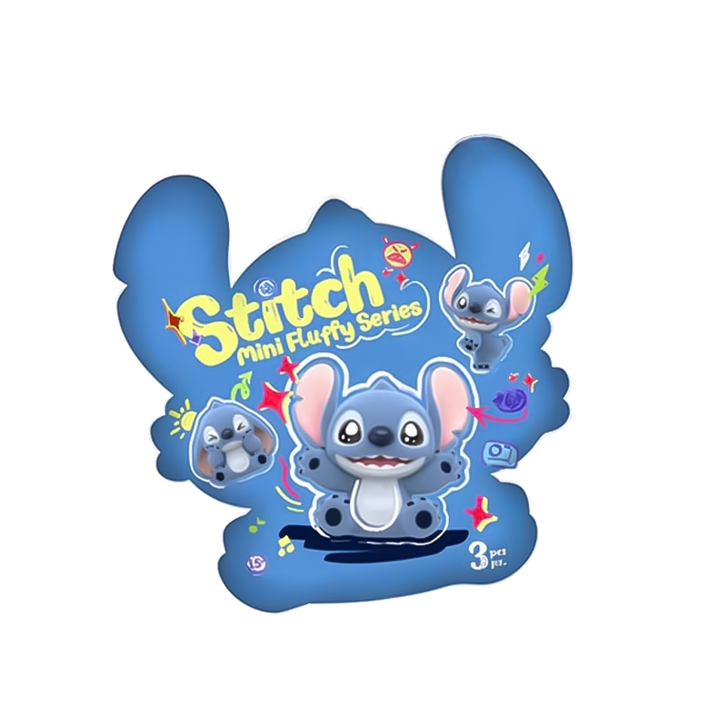 Фигурка Stitch Стич Мини-пушистики в сюрприз-боксе 5см, 3шт.