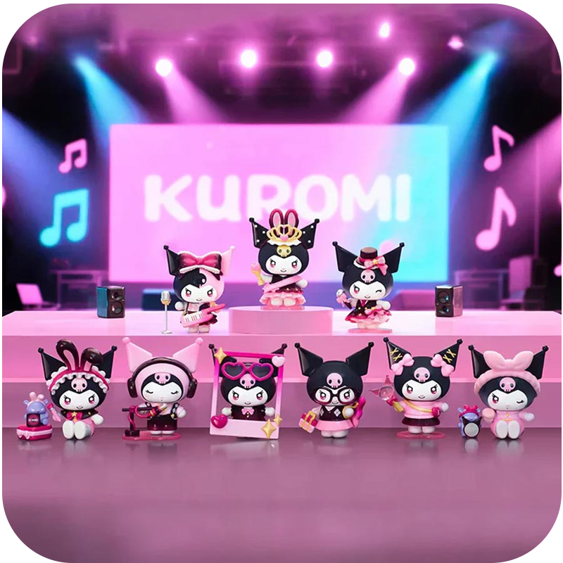 Фигурка Куроми Искрящийся идол Kuromi в сюрприз-боксе 8-10см, 1шт.