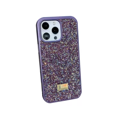 Чехол для iPhone 15 Pro Max "Diamonds" (Purple)
