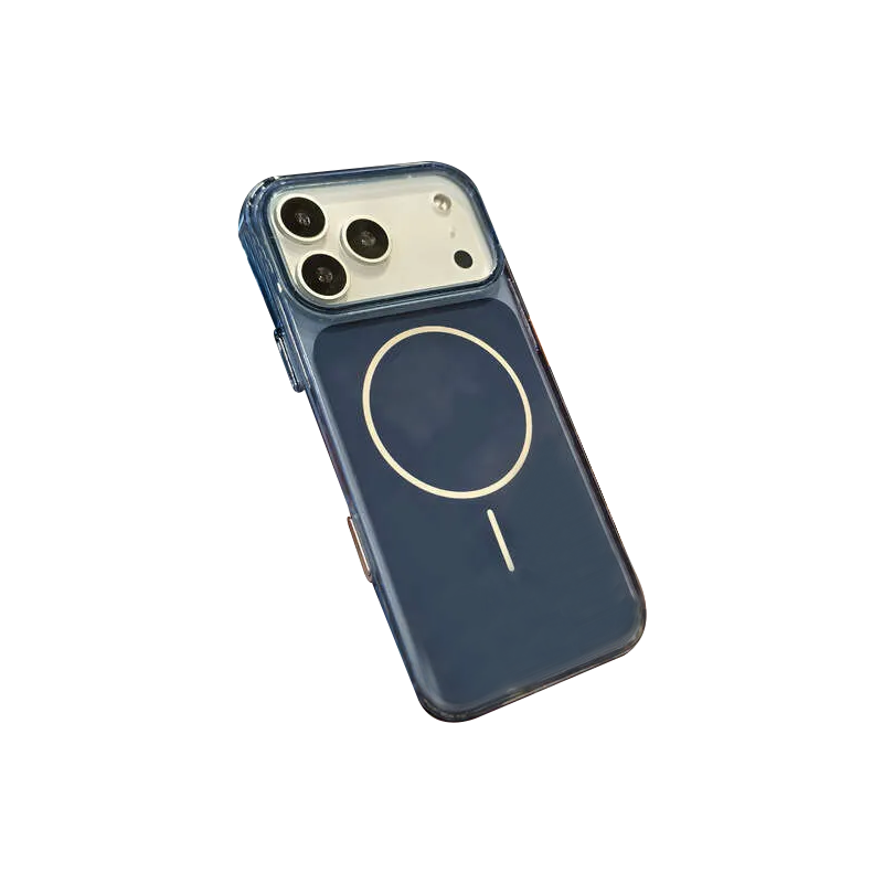 Чехол iP 17 Pro Max Clear Case with MagSafe Case Camera Control (Blue)