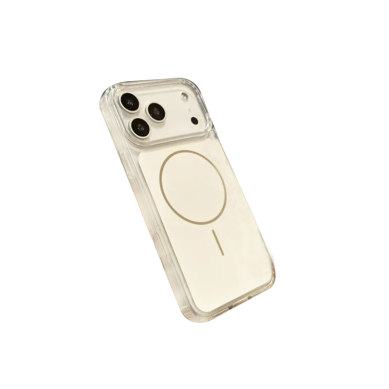 Чехол iP 17 Pro Max Clear Case with MagSafe Case Camera Control (White)