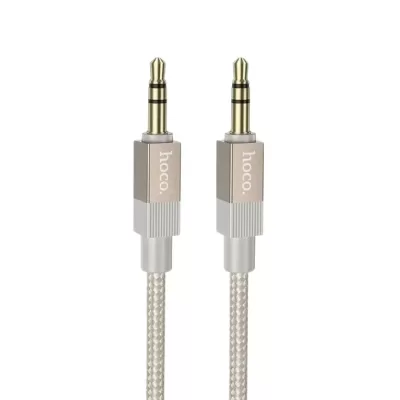 Кабель AUX 3,5-3,5 (1м) Hoco UPA32 Nylon gold
