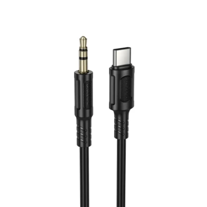 Кабель AUX 3,5 Type-C Borofone BL25B, 1 м, черный