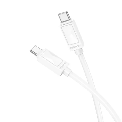 Кабель Type-C/Type-C Borofone BX109 60W 1м, белый