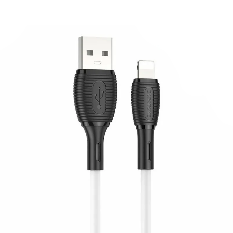 Кабель USB Lightning Borofone BX110 (1м) белый Premium Кабель USB/Lightning Borofone BX110 (1м) белый Premium