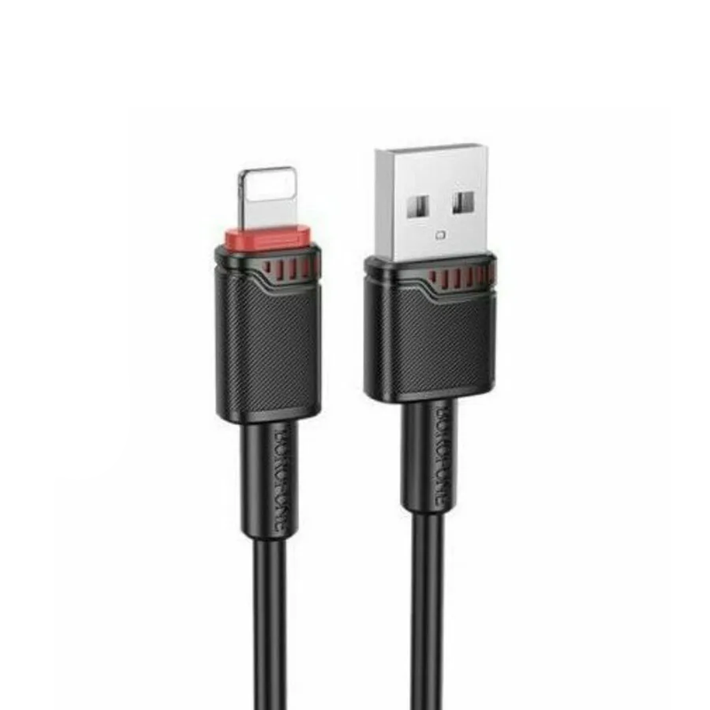 Кабель USB Lightning Borofone BX110 (1м) черный Premium Кабель USB/Lightning Borofone BX110 (1м) черный Premium