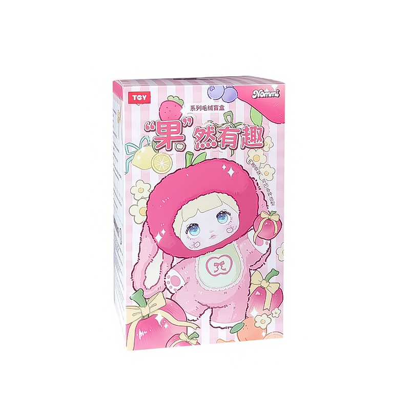 Мягкая игрушка Nommi Интересные фрукты в сюрприз-боксе 20см, 1шт.,