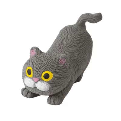 Мялка - антистресс "Мягкий кот", серая