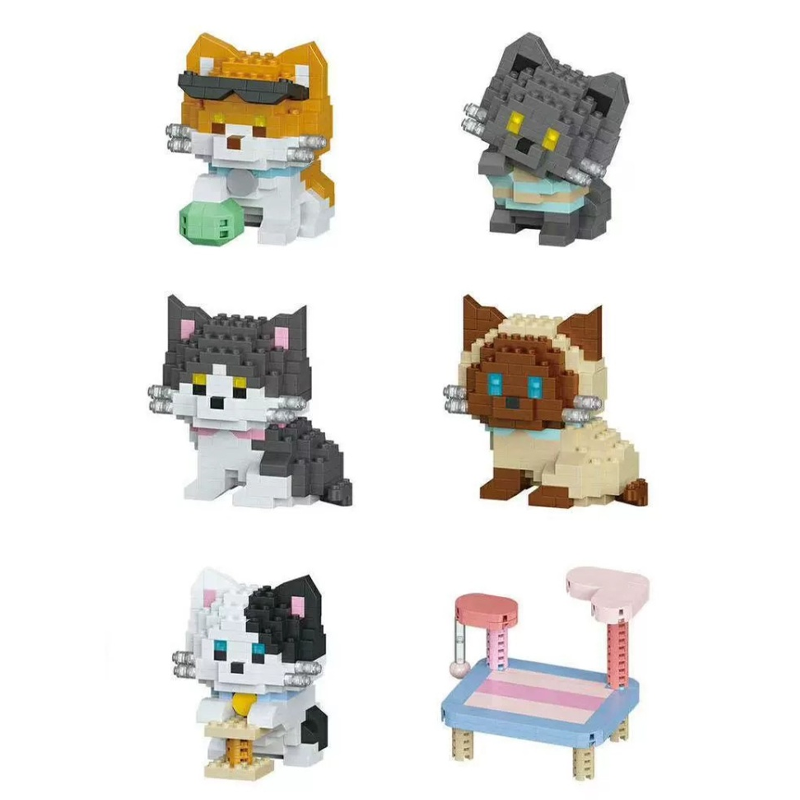 Набор конструкторов "CAT" cute litle №1523, в ассортименте 6шт