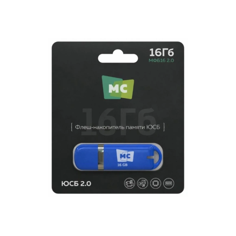Накопитель USB 16 GB 2.0 More Choice MF16m Red