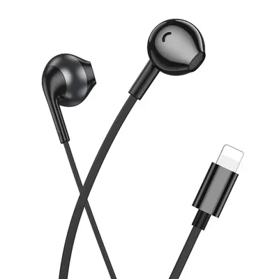 Наушники вакуумные Hoco M115 Lighting (Black)