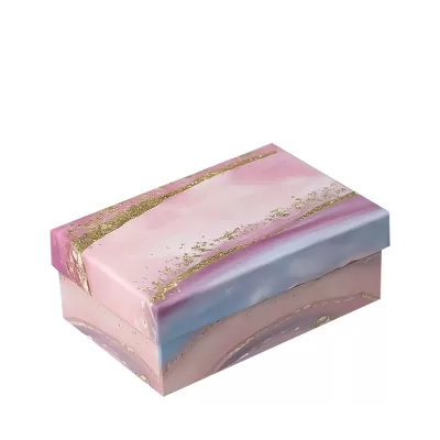Подарочная коробка "Аметист", синяя (21*14*8,5)
