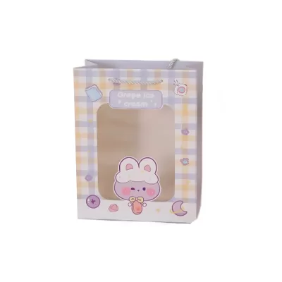 Подарочный пакет "Grape ice cream" 19,5х10х14,5см
