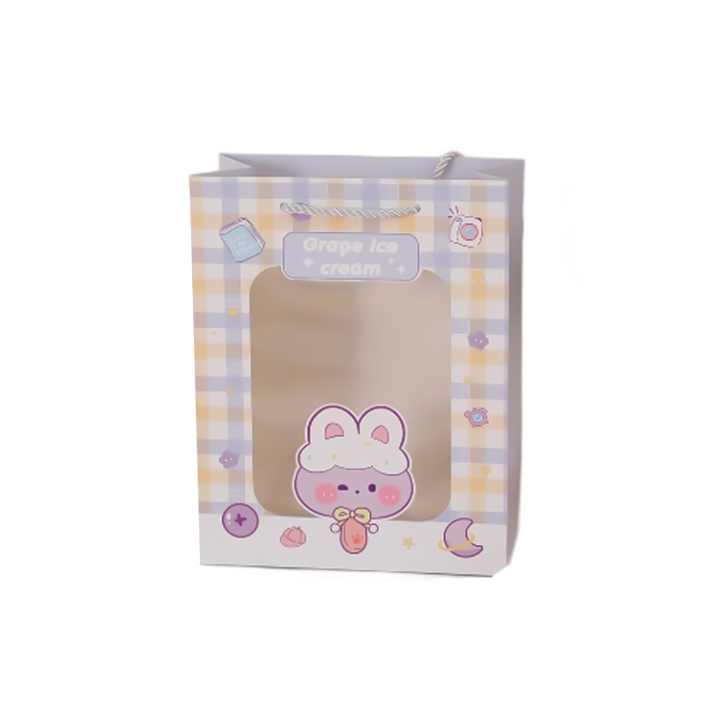 Подарочный пакет Grape ice cream 19,5х10х14,5см Подарочный пакет "Grape ice cream" 19,5х10х14,5см