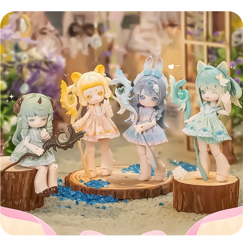 Фигурка шарнирная кукла БЖД Анту: Милый волшебный зверь Antu в сюрприз-боксе 18см, 1шт.,