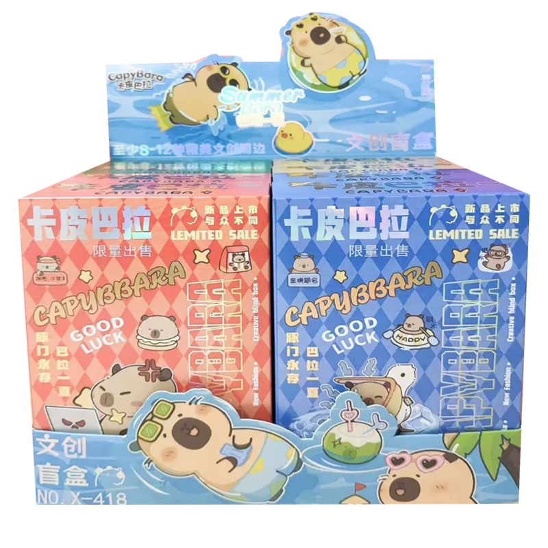 Шоу-бокс подарочных наборов "Capybara" summer №418, в асc-те 8шт
