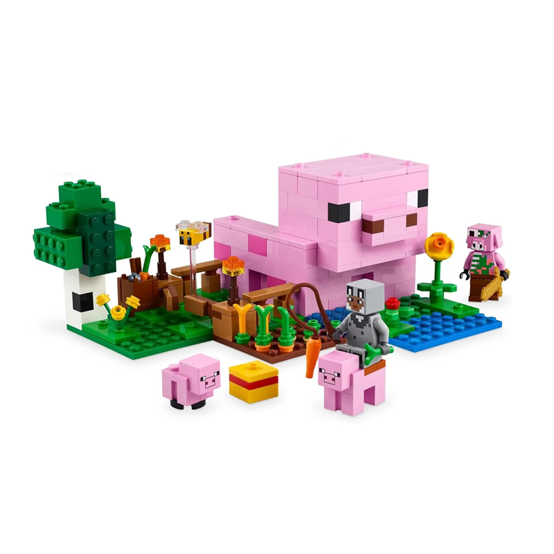 Конструктор Лего Minecraft. Домик для поросят, 238 деталей